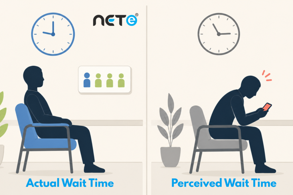 Effect of Queue Management System - Actual vs. Perceived Wait Time